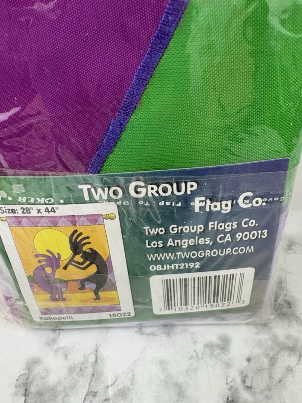 NIP Two Group Flag Co The World Of Color Kokopelli Native American 15022 28"X44" - Picture 2 of 4
